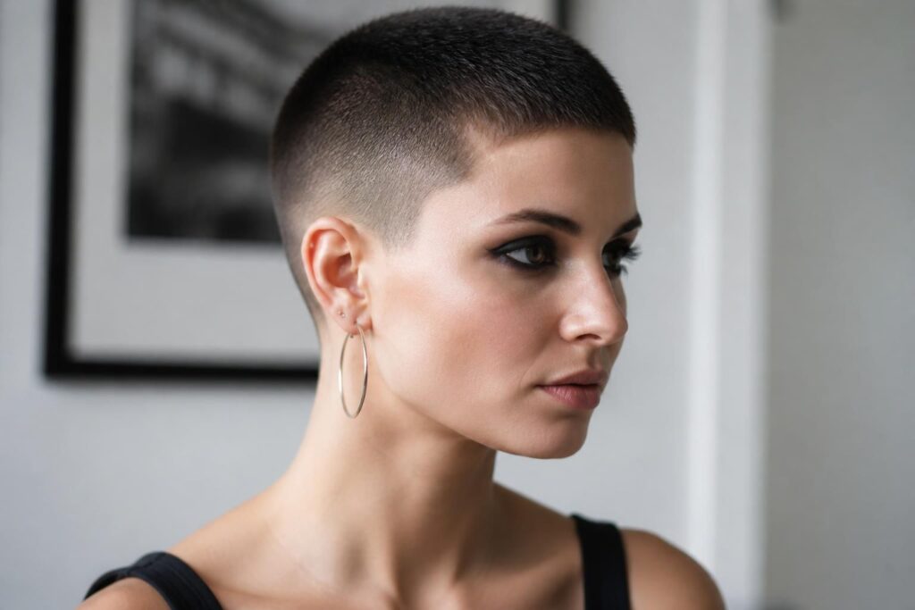 découvrez comment adopter un look audacieux et moderne avec la coupe garçonne ultra courte pour femme à la tondeuse. style tendance et facile à entretenir.