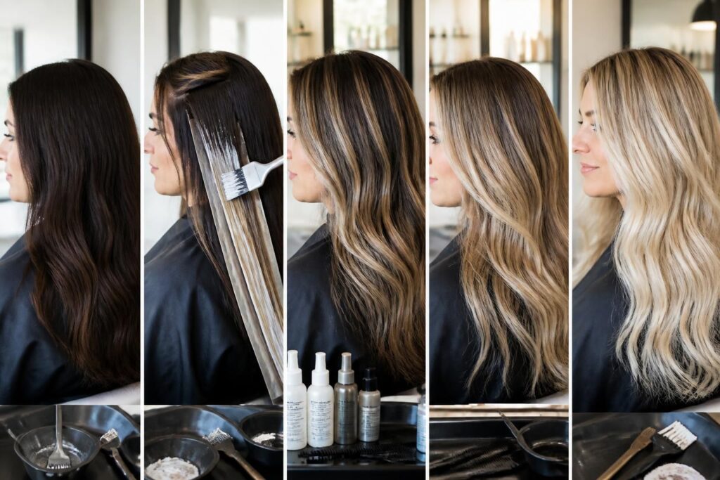 découvrez combien de balayages sont nécessaires pour devenir blonde tout en préservant la santé de vos cheveux. conseils et astuces pour un éclat parfait sans abîmer votre chevelure.
